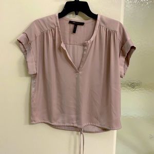 Women’s BCBG Blush colored silk top